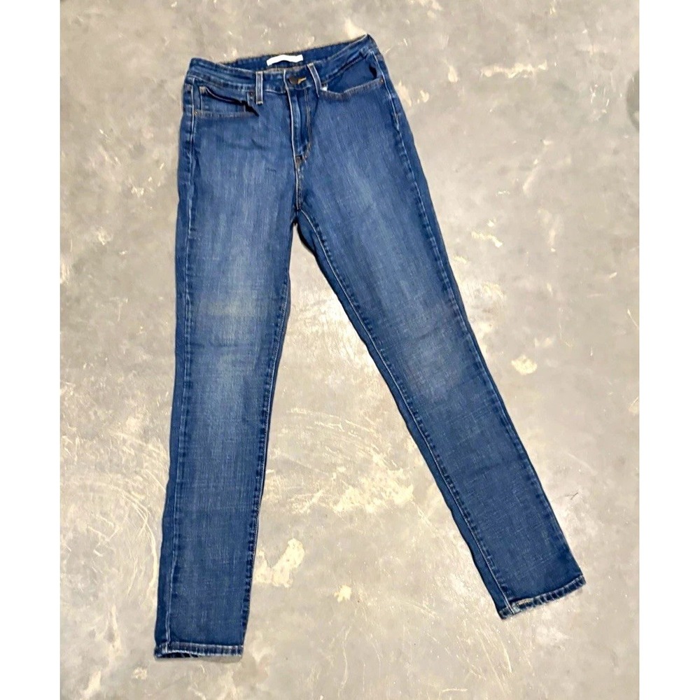 Levi's Women's Skinny Blue Medium Wash Stretch Denim Jeans 5-Pocket Size 30